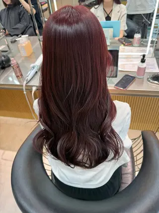 セミロング カラー ✨レイヤー/韓国 /✨ヘア山下 遥のヘアスタイル