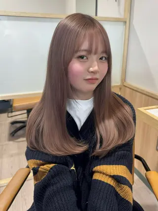 ミディアム カラー カラー特化型美容師 保住のヘアスタイル
