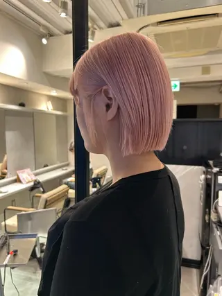 ショート カラー ボブ/レイヤー ケンショウのヘアスタイル