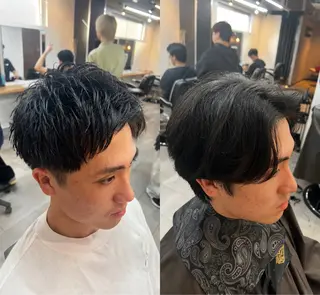 ショート 毛流れ•波巻きパーマ 特化🔥🌊瀬川竜生のヘアスタイル