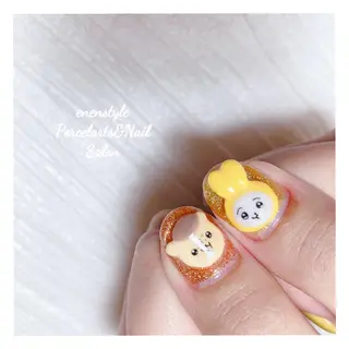 ミディアム ネイル 🐾enen style 🐾のネイルデザイン