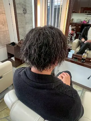 パーマ メンズ 古橋 瑞希のヘアスタイル