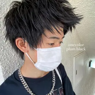ショート カラー メンズ niconail 🧣ayu 📍烏山のネイルデザイン