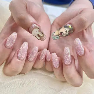 ロング 池袋痛ネイル Nok. 渡辺のネイルデザイン