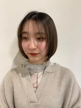 ミディアム LUVISM新潟🎀 透明感カラー/ミユのヘアスタイル