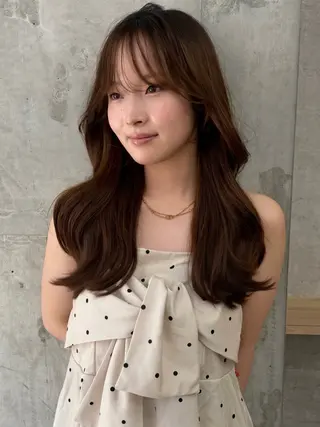 ロング めぐみ/レイヤー🤎 ブリーチなしカラーのヘアスタイル