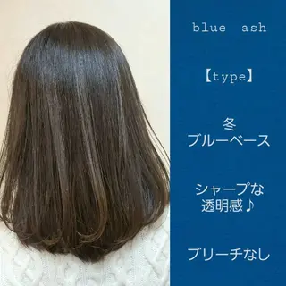 ミディアム カラー 髪質改善 常世田のヘアスタイル