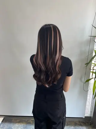 セミロング 野村 奈里亜のヘアスタイル