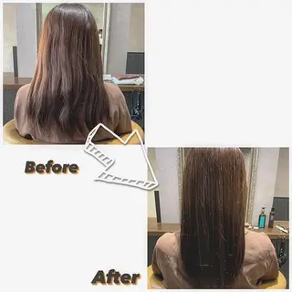 セミロング enx天王町店 伊藤 愛央のヘアスタイル