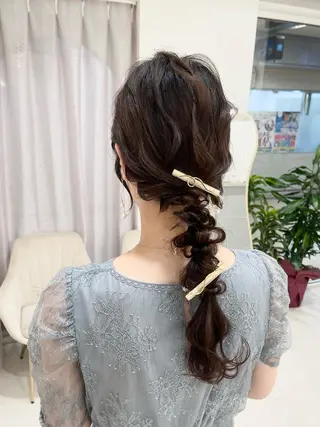 ヘアアレンジ 東梅田エリアカラー ヘアセットNo. 1のヘアスタイル