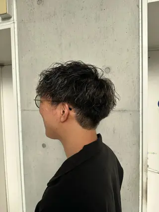 ショート 👑メンズパーマ👑 中谷 陸のヘアスタイル