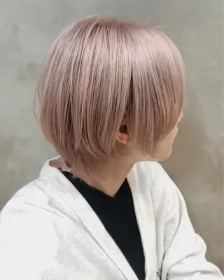 ショート カラー パーマ ヘアアレンジ ショートヘア原宿 fifth コシのヘアスタイル