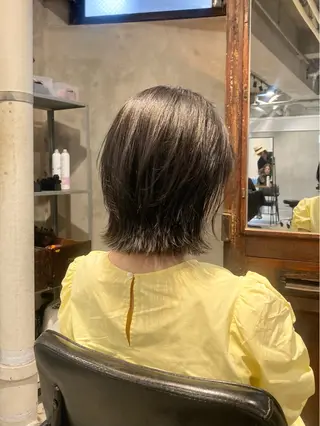 ミディアム カラー パーマ ヘアアレンジ ✂️ボブ/レイヤー /艶カラー🌷喜美花のヘアスタイル