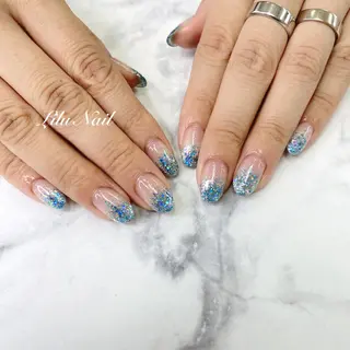 ネイル モチの良さ◉ フィルインネイル♡のネイルデザイン
