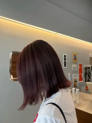 ミディアム カラー 上野 桜果のヘアスタイル