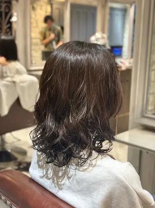 ミディアム パーマ 🫧大滝 いくみ🌿辻堂のヘアスタイル