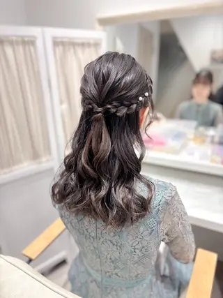 ミディアム ヘアアレンジ ⭐︎moe 【ヘアセット🧸】のヘアスタイル