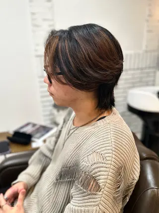 ショート 山之内匠/艶カラー/ ハイトーン/ブリーチのヘアスタイル