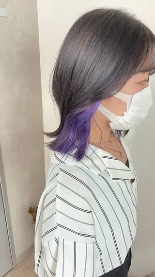 ミディアム カラー Chainon 山中 拓也のヘアスタイル