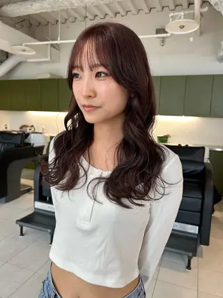ロング カラー LUVISM新潟🎀 透明感カラー/ミユのヘアスタイル
