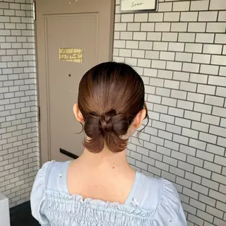ミディアム ヘアアレンジ 褒められヘアメイク /ボブ女子🐶みおのその他イメージ