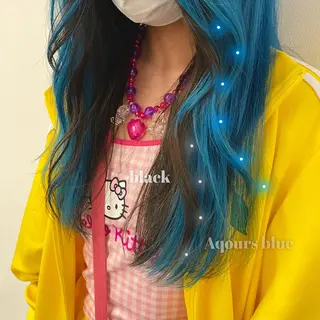 ロング カラー 永井涼香 髪質改善／ブリーチのヘアスタイル