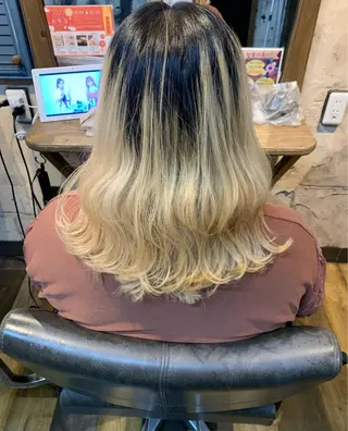 セミロング repose日本橋 室町のヘアスタイル