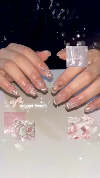 ネイル yuki❄️堺筋本町 韓国ワンホンのネイルデザイン