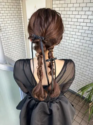 ヘアアレンジ 大人可愛いヘアメイク 💋🧚‍♀️しずかのヘアスタイル