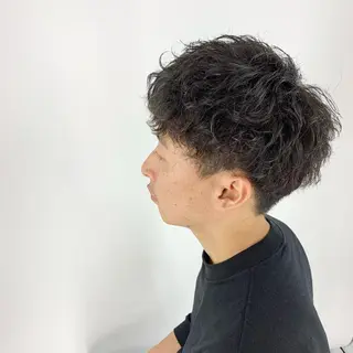 ショート メンズ 柏メンズカットパーマ NO.1タイチのヘアスタイル