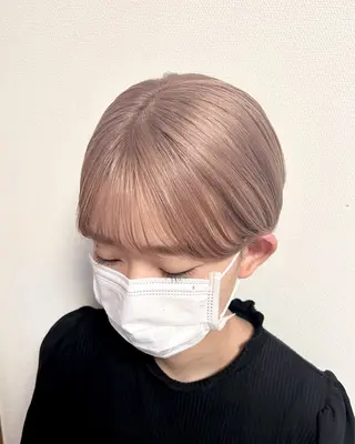 カラー 横山ダブルカラー ハイライト透明感カラのヘアスタイル