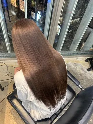 セミロング カラー ヘアアレンジ 🎀ブリーチ×艶髪 🎀 ♡さや♡のヘアスタイル