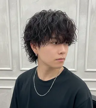 メンズ ハタナカ🎀 メンズパーマのヘアスタイル
