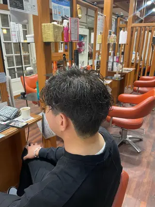 パーマ メンズ 金森 有希のヘアスタイル
