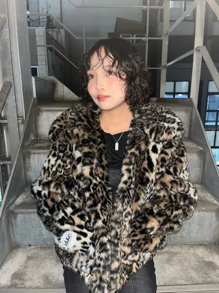 ミディアム 外国人風レイヤー パーマYukiのヘアスタイル