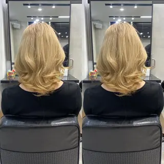ミディアム カラー ヘアアレンジ FAAM Tsuneのヘアスタイル