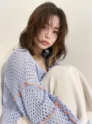 ミディアム アヴァンスクロス あべのルシアス店のヘアスタイル
