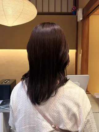 ミディアム カラー saho ⟡.·のヘアスタイル