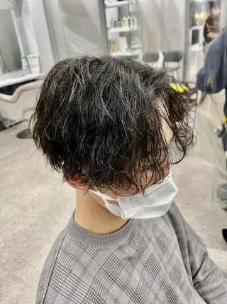 ショート 京都河原町 メンズパーマ助川龍哉のヘアスタイル
