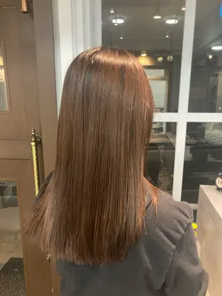 ミディアム 暖色カラー💞 菊地しおんのヘアスタイル