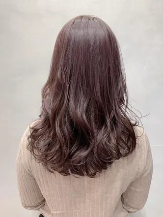 セミロング カラー パーマ ヘアアレンジ 個室で似合わせ好印象 🧡外山弥千代のヘアスタイル
