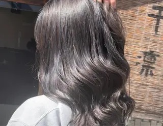 セミロング カラー ヘアアレンジ Hikari /京都駅美容室のヘアスタイル