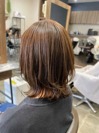 セミロング 野崎 由理／髪質改善のヘアスタイル