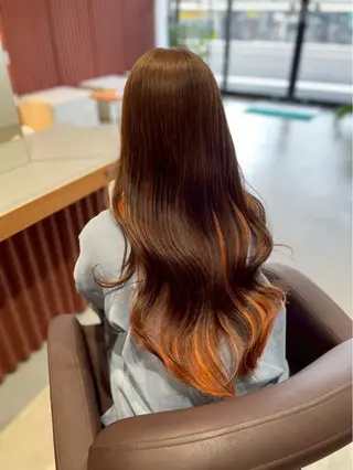 ロング カラー キラ🌟 艶感color🎀のヘアスタイル