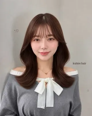 ミディアム 𝗆𝗂𝗒𝗎 🐈‍⬛🎀のヘアスタイル