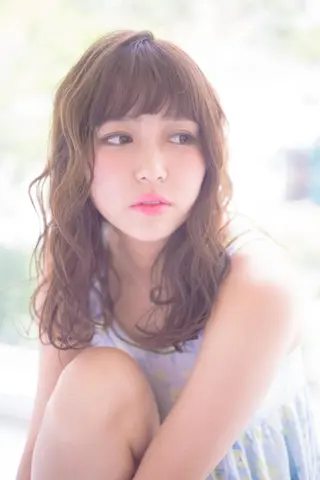 ミディアム カラー ヘアアレンジ メンズ キッズ ネイル マツエク・マツパ premier modelsのヘアスタイル