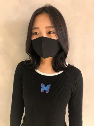 ミディアム ❤︎︎韓国ヘア❤︎︎ 𝑺𝒉𝒊𝒉𝒐のヘアスタイル