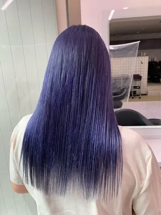 セミロング カラー ヘアアレンジ 🩵 JURI🩵のヘアスタイル