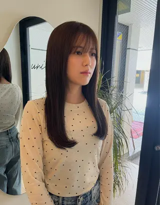 カラー 山本 彩香のヘアスタイル
