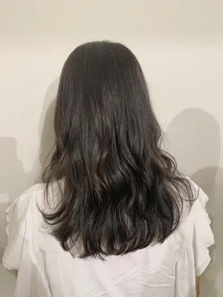 セミロング カラー パーマ ヘアアレンジ 加藤 綾華のヘアスタイル